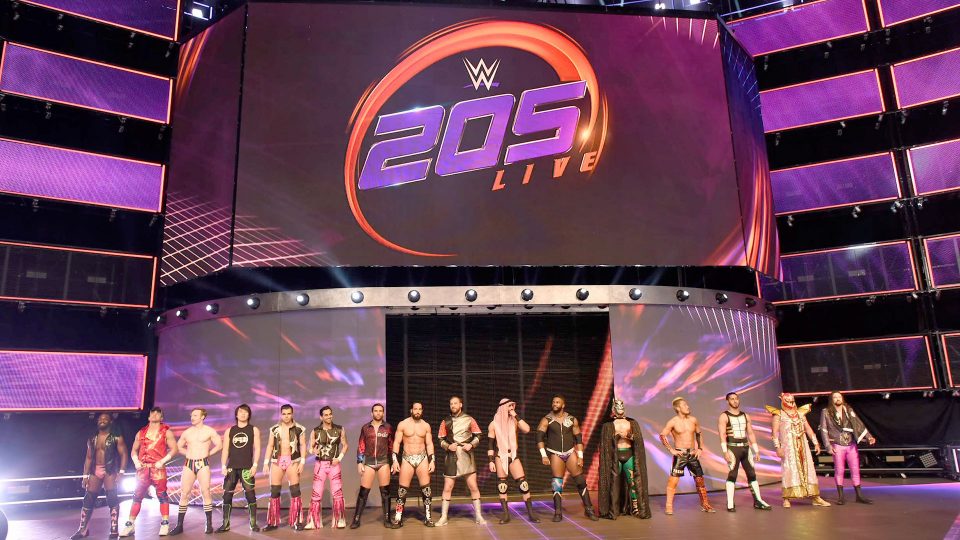 The 205 Live stage and roster during its inaugural episode