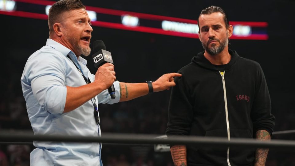 Ace Steel & CM Punk in the AEW ring