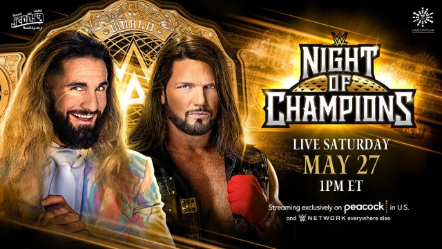 WWE Night of Champions Seth Rollins vs. AJ Styles - World Heavyweight Championship