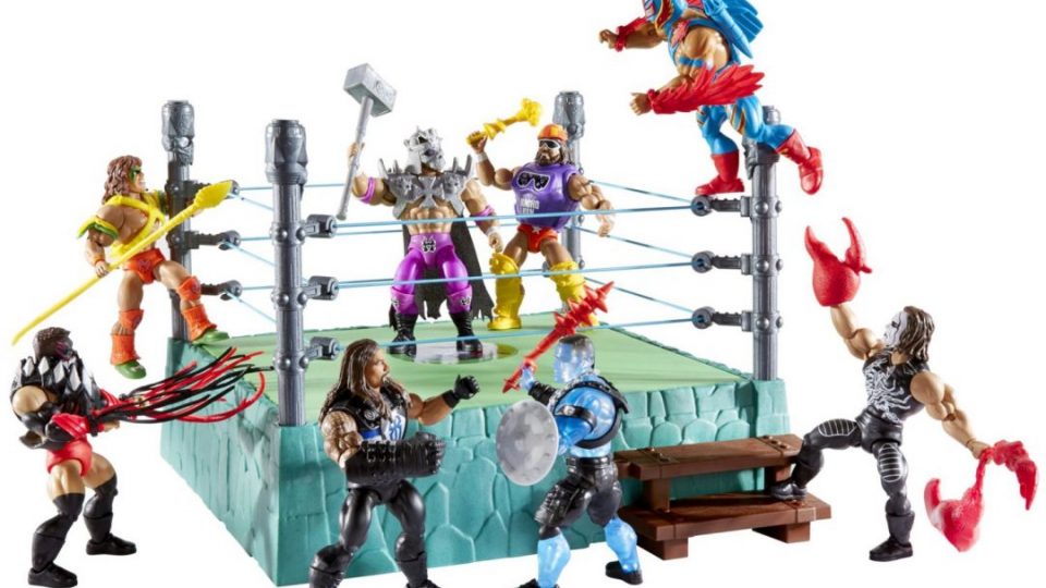 The Masters Of The WWE Universe battle in the Grayskull ring