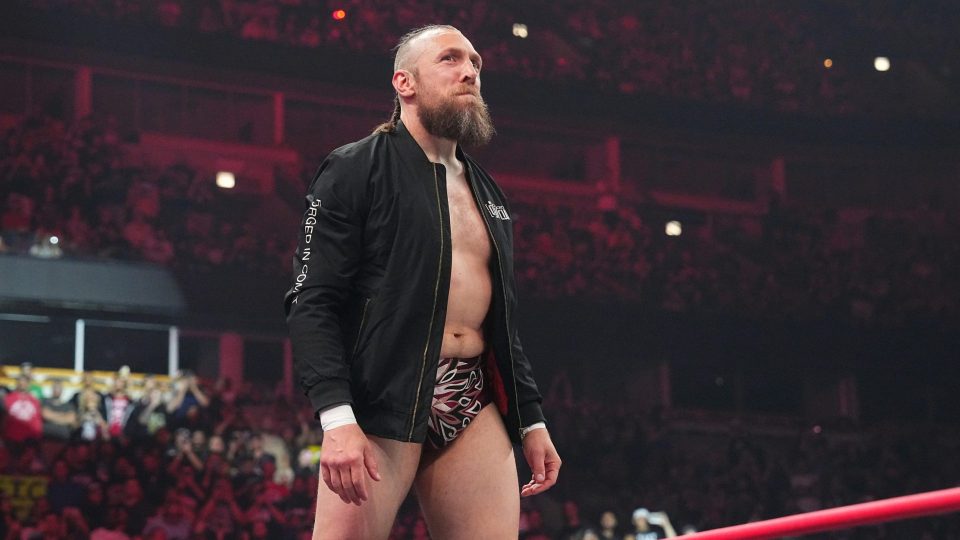 Bryan Danielson on turnbuckle at AEW All Out