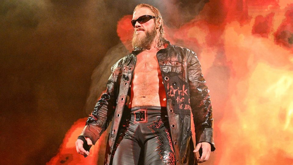 Edge making his entrance at WWE Day 1