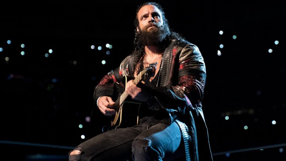 Elias plays a song to WWE.