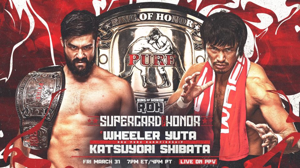 ROH Supercard of Honor - Wheeler Yuta (c) vs. Katsuyori Shibata - ROH Pure Championship