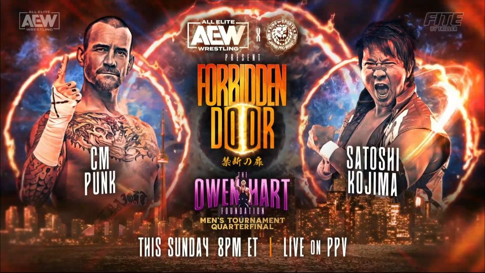 AEW x NJPW Forbidden Door - CM Punk vs. Satoshi Kojima – Owen Hart Foundation Tournament Cup