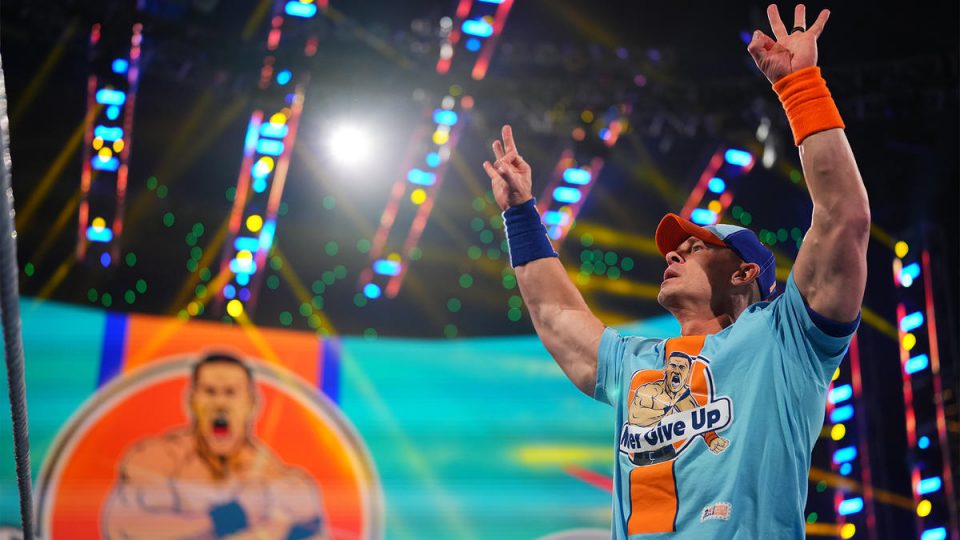 John Cena makes entrance on WWE SmackDown