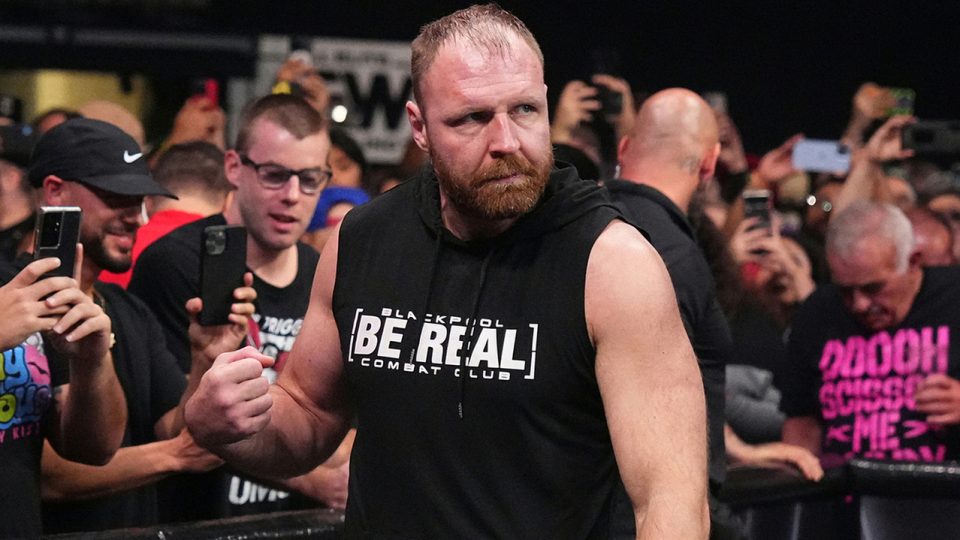 Jon Moxley making his entrance in AEW