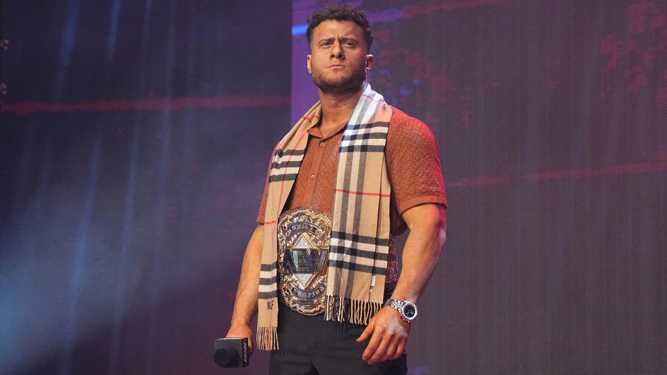 MJF making his entrance as the AEW World Champion