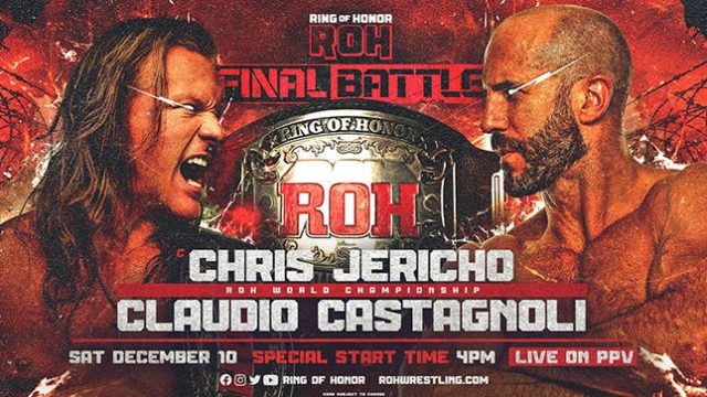 Chris Jericho (c) vs. Claudio Castagnoli - ROH World Championship