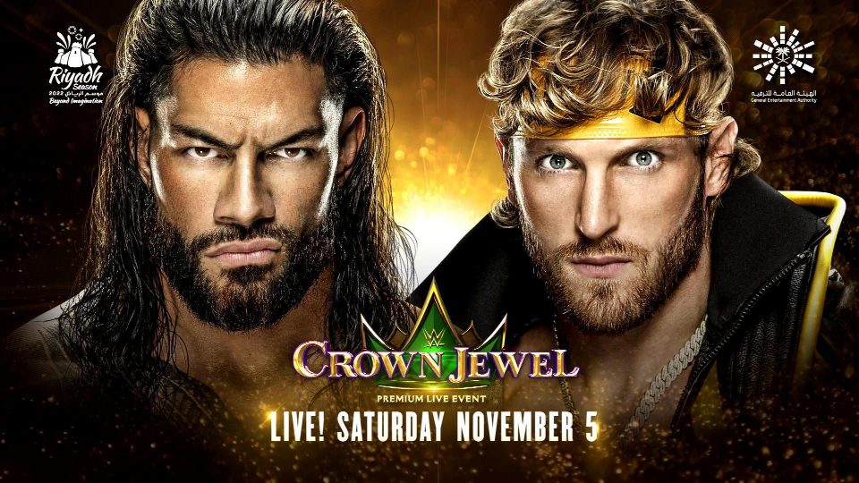 Roman Reigns Logan Paul WWE Crown Jewel
