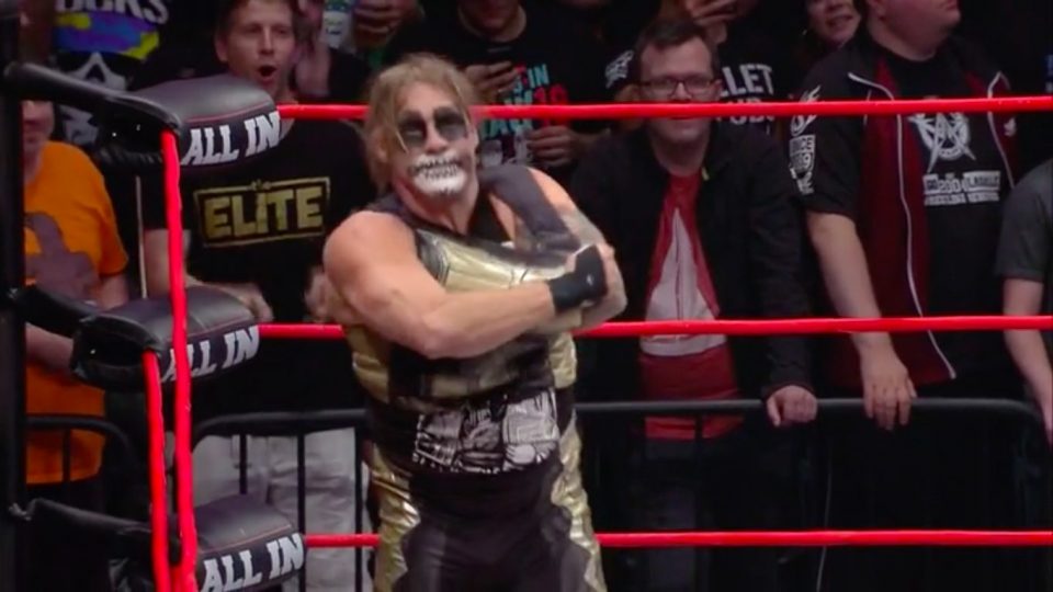 Jericho disguised as Penta at All In 2018