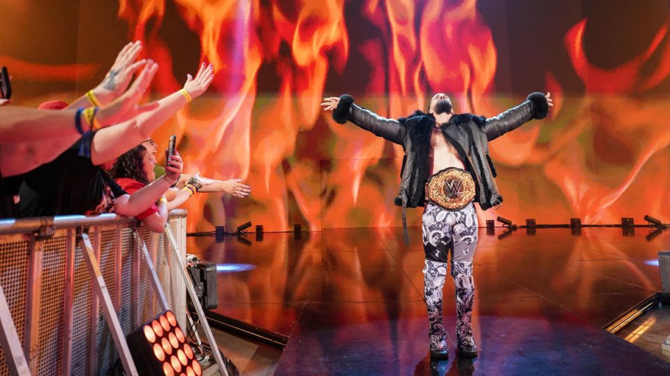Seth Rollins entrance on WWE Raw