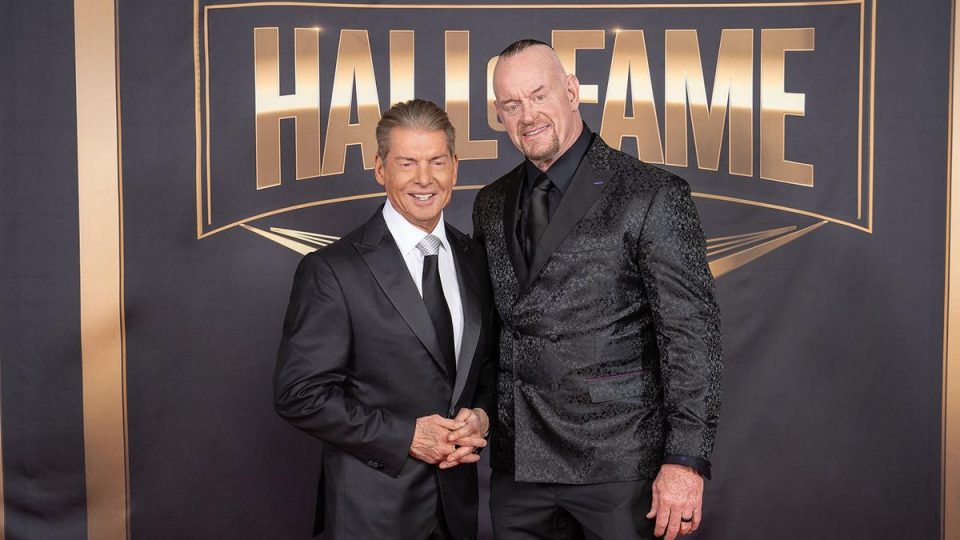 The Undertaker and Vince McMahon at WWE Hall of Fame
