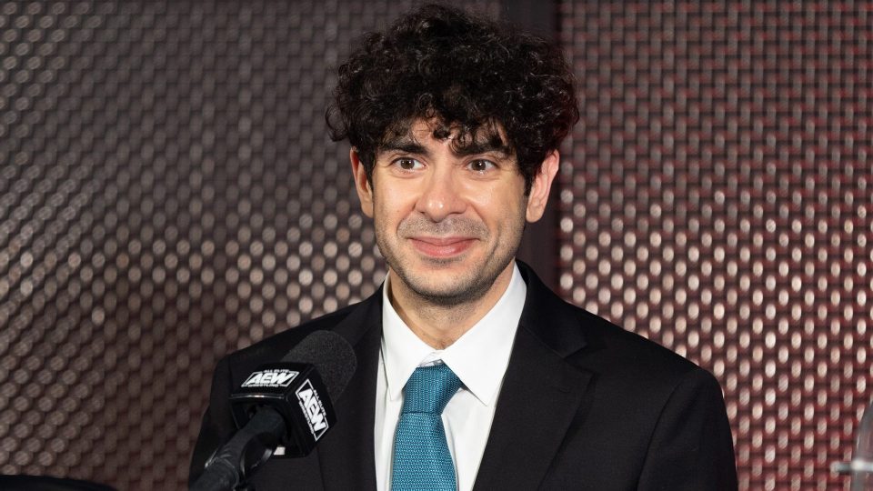 Tony Khan at the AEW All Out media scrum