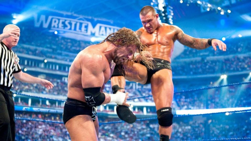 WM25 Randy Orton Triple H