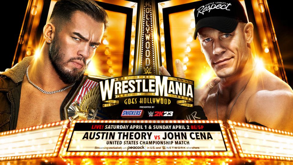 WWE WrestleMania Austin Theory (c) vs. John Cena - United States Championship